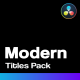Big Modern Titles For DaVinci Resolve - VideoHive Item for Sale