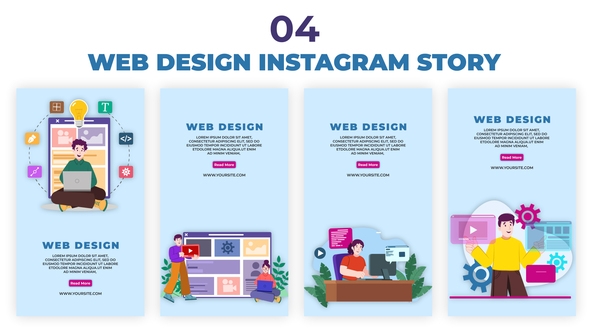 Web Design Instagram Story Pack