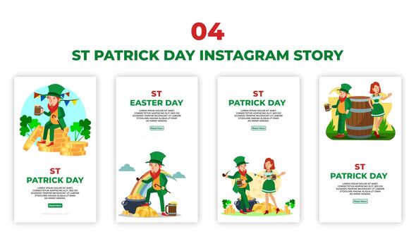 St Patrick Day Instagram Story Template