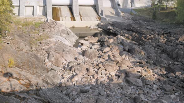 The Huge Rocks From the River in Imatrankoski Dam