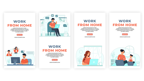 Work From Home Instagram Story Template