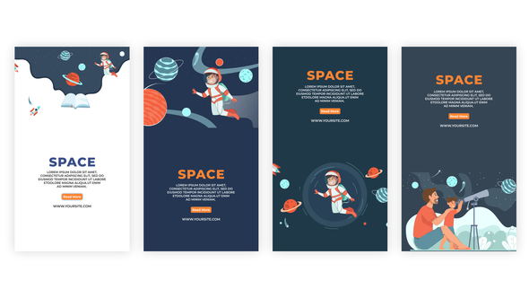 Space Animation Instagram Story Pack