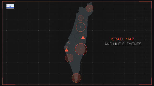 Israel Map and HUD Elements alt