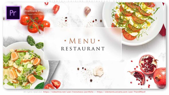 Oriental Cuisine Restaurant Menu