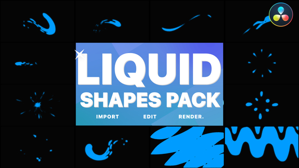 Liquid Shapes Pack | DaVinci Resolve