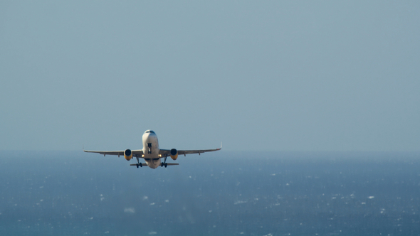 Takeoff of Plane at the Airport