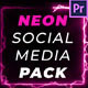 Neon Social Lower Thirds - VideoHive Item for Sale