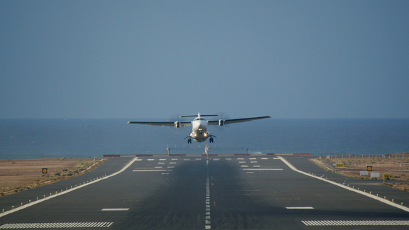 Airplane Taking Off From the Runway