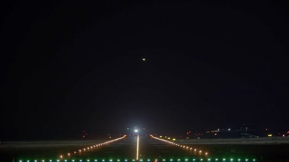 Airplane Landings at Night