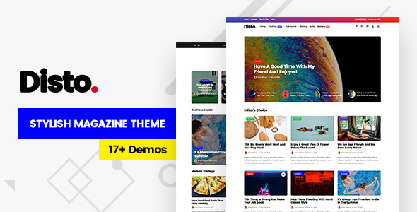 Disto - WordPress Blog Magazine Theme