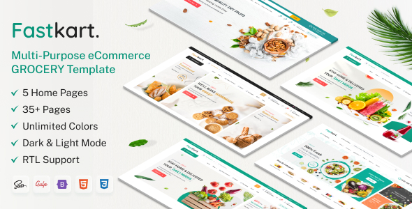 Fastkart - Multipurpose eCommerce  + Admin HTML Template