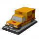 Postal Truck Low Poly - 3DOcean Item for Sale