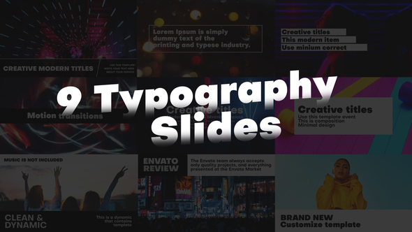 Typography Slides | Premiere Pro