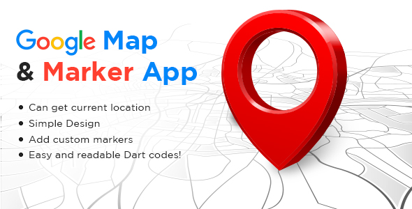 Google Map & Markers Flutter App