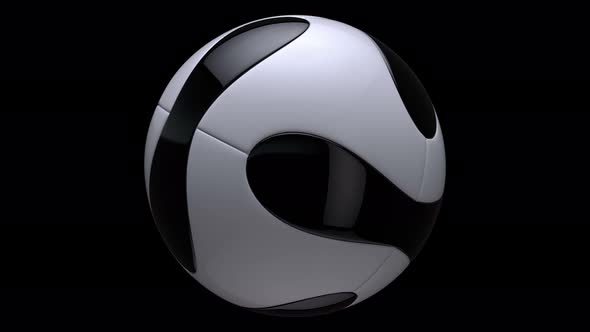 Realistic Soccer Ball Seamless Loop With Alpha Matte 2 alt