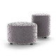Velvet pouf Parma large and small - 3DOcean Item for Sale