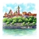 Old Town and River Vistula in Warsaw Poland - GraphicRiver Item for Sale