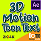 3D Motion Toon Text - VideoHive Item for Sale