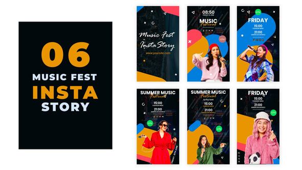 Summer Music Festival Instagram Story Pack