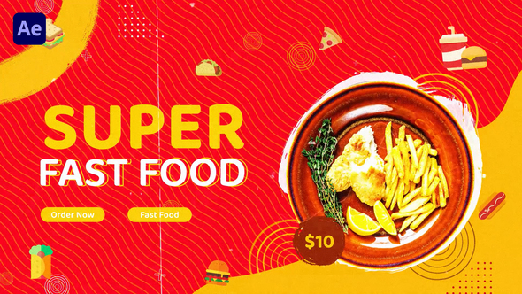 Fast Food Promo | After Effects Template