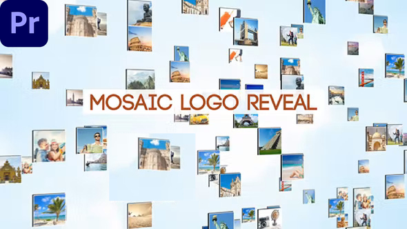 Mosaic Logo Reveal | Premiere Pro