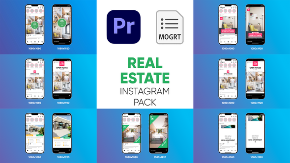 Real Estate - Instagram Pack For Premiere Pro