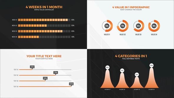 4 Value Infographic Charts alt