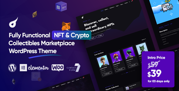 Netstorm – NFT & Crypto WordPress Theme