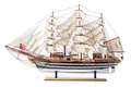 Model of wooden sailing frigate on white background - PhotoDune Item for Sale