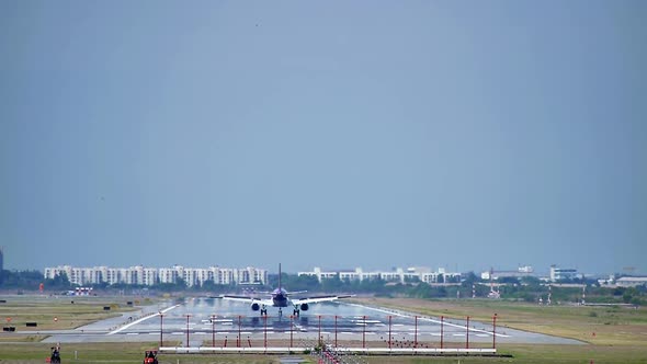 Airliner On A Final Approaching Landing 