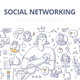 Social Networking Doodle Banner - GraphicRiver Item for Sale