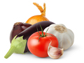 Isolated aubergines and other raw vegetables - PhotoDune Item for Sale
