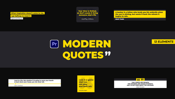 Modern Quotes | Premiere Pro
