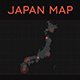 Japan Map and HUD Elements - VideoHive Item for Sale