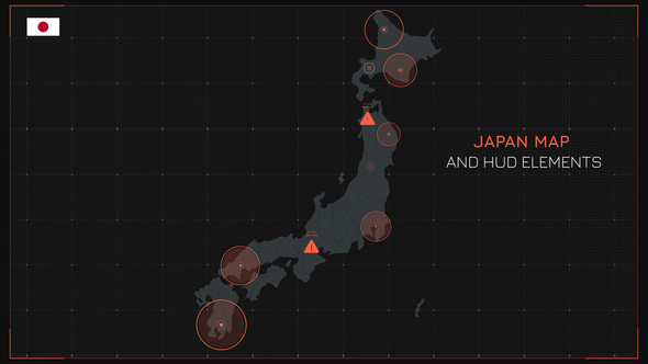 Japan Map and HUD Elements alt