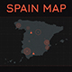 Spain Map and HUD Elements - VideoHive Item for Sale
