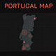 Portugal Map and HUD Elements - VideoHive Item for Sale