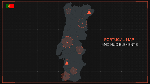 Portugal Map and HUD Elements