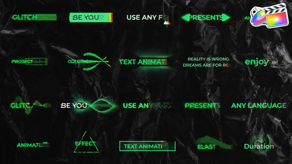 Colorful Glitch Titles | FCPX