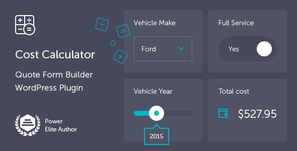 Cost Calculator for WordPress