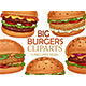 Big Burgers Clipart - GraphicRiver Item for Sale