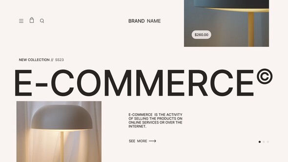 Minimalistic E-Commerce Promo alt