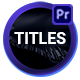 Modern Titles | Premiere Pro - VideoHive Item for Sale