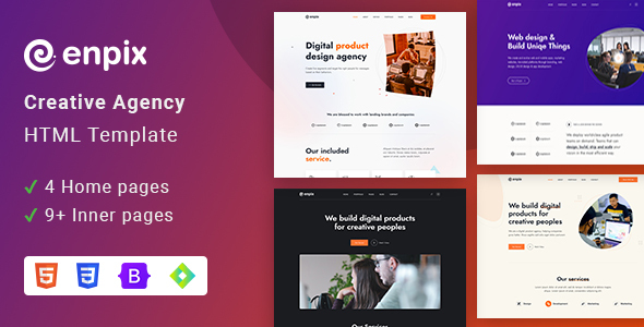 Enpix - Creative Agency HTML Template