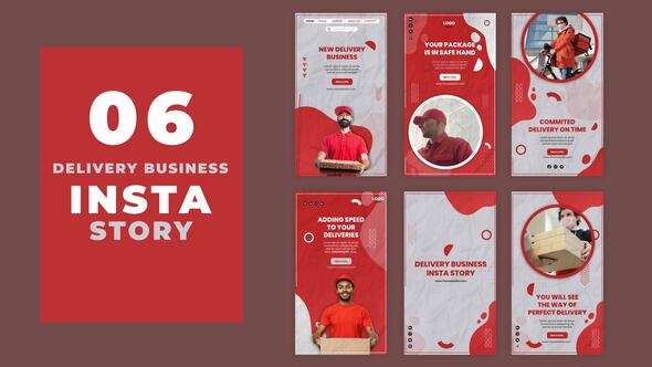 Startup Delivery Business Instagram Stories Pack