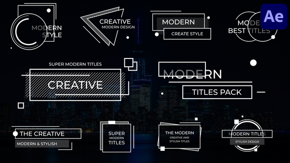 Creative Modern Titles for After Effects alt