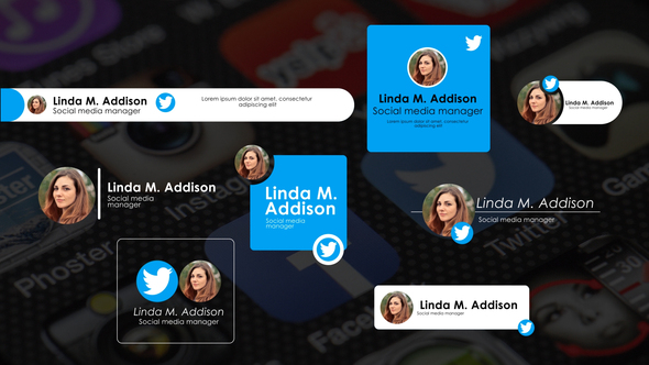 Social Media Lower Thirds alt