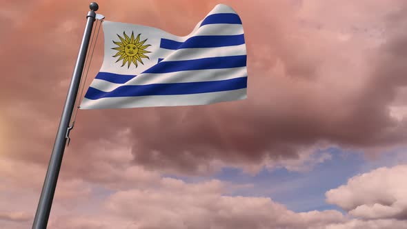 Uruguay Flag 4K