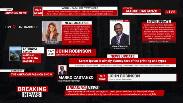 Broadcast News Lower Thirds alt