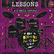 Drum Lessons Flyer Template V3 - GraphicRiver Item for Sale